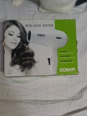 Conair Mid-Size Hair Dryer in White - 1875 Watt